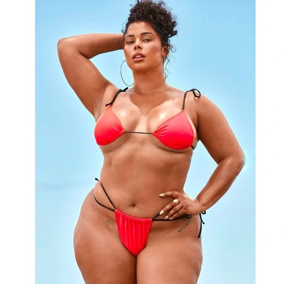 Fashion to Figure 2pc  'Agent 99' Bikini swimsuit - Tabria Majors X FTF - Picture 6 of 9